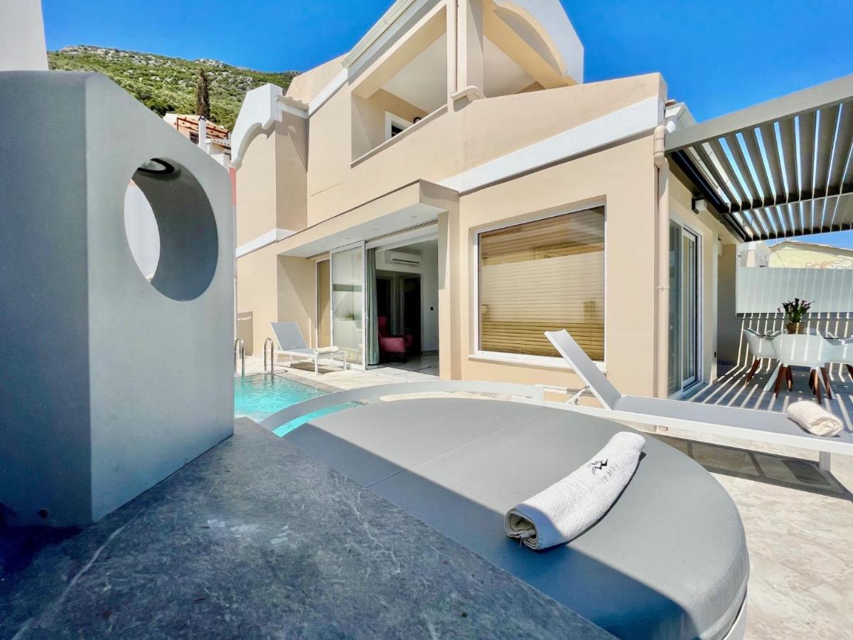 Luxury Villa Barbati Sun With Private Pool By Dadovillas Exterior photo
