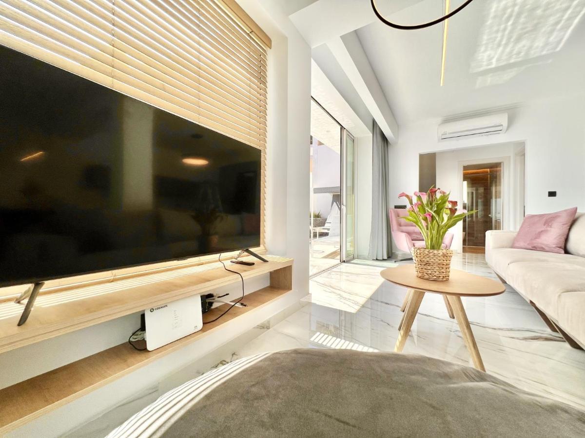 Luxury Villa Barbati Sun With Private Pool By Dadovillas Exterior photo